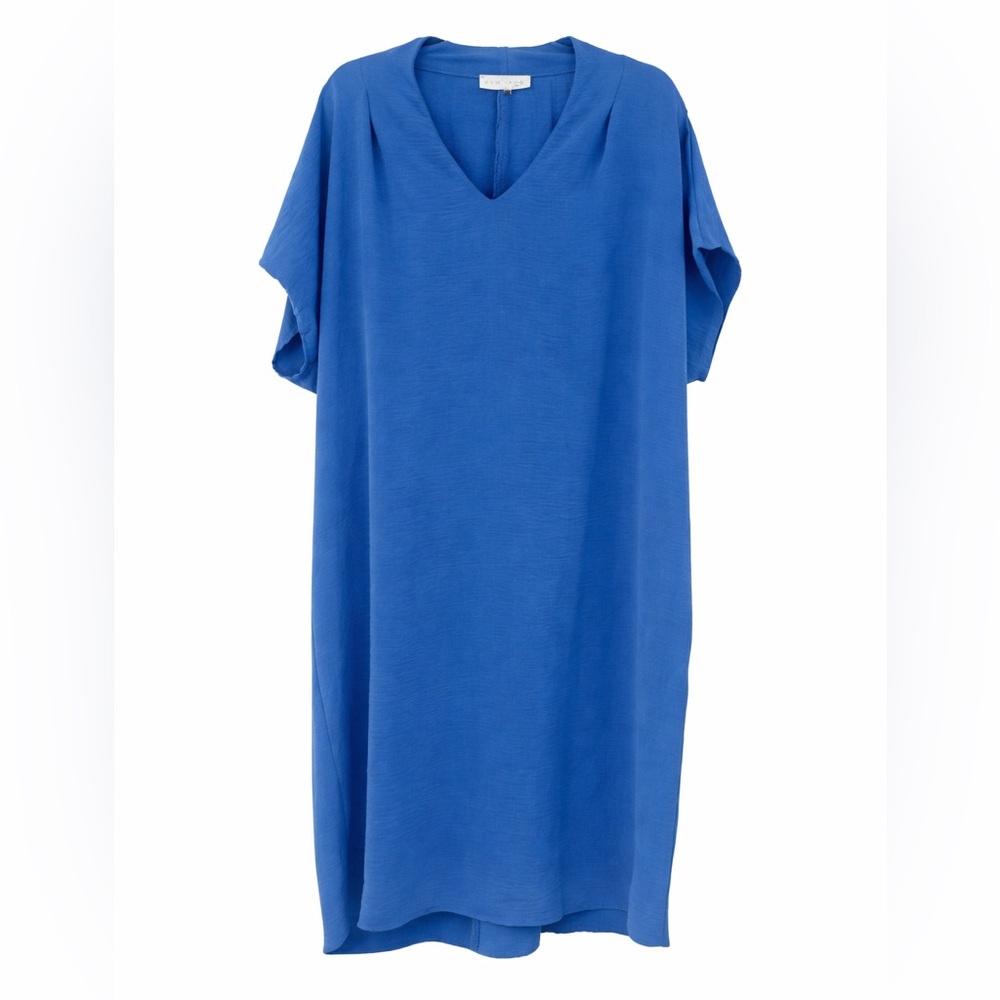 NWOT C’est la Vie Blue V-Neck Dress